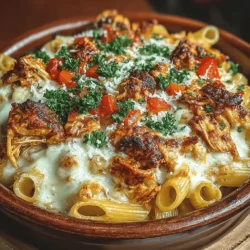 Slow-Cooked Cajun Chicken Pasta Bake