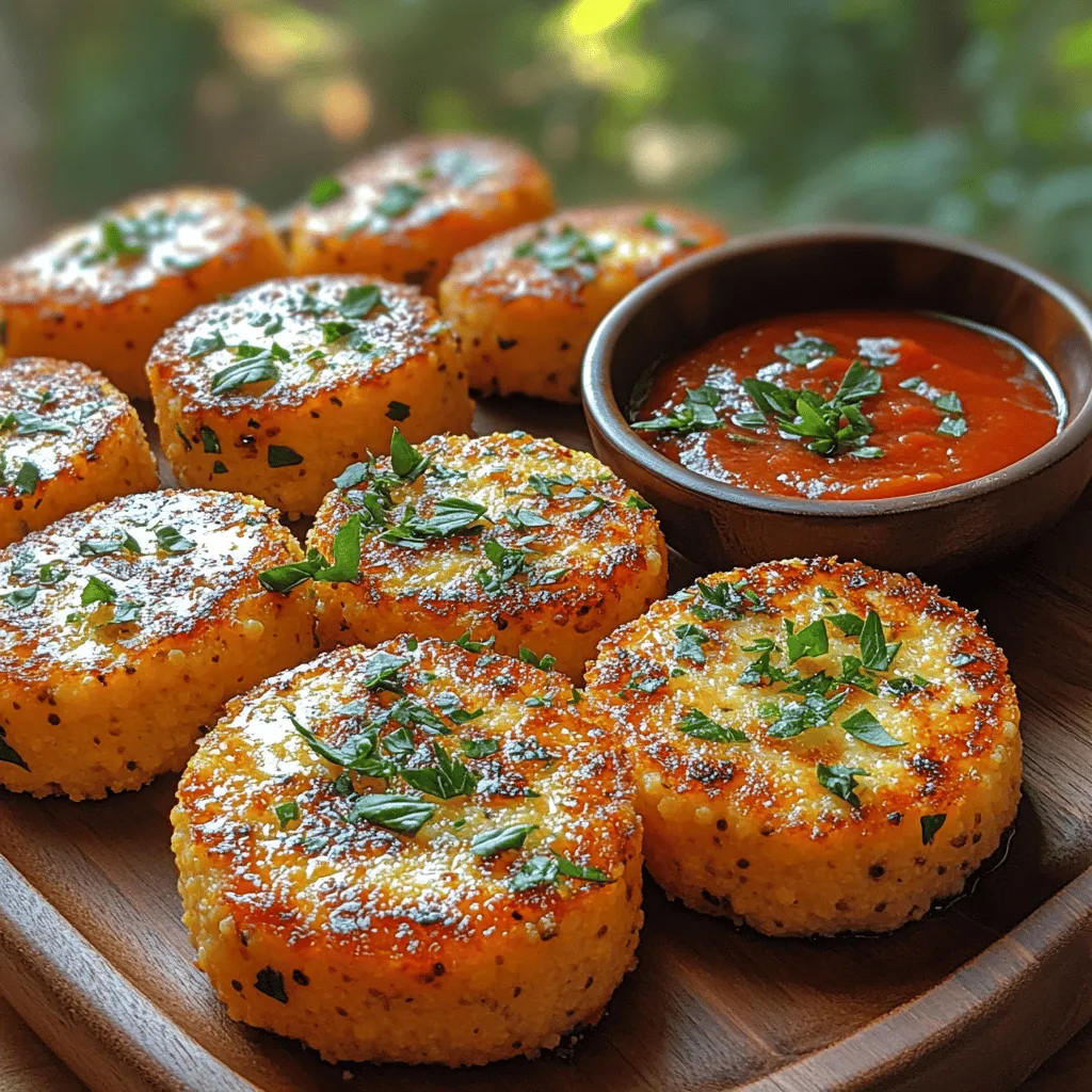 Crispy Parmesan Polenta Cakes are a delightful fusion of textures and flavors that elevate any meal. This dish combines the comforting creaminess of polenta with the savory richness of Parmesan cheese, resulting in a satisfying treat that can serve as an appetizer, side dish, or even a main course. The golden, crispy exterior contrasts beautifully with the soft center, creating a culinary experience that is both comforting and sophisticated.