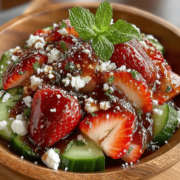 The essence of any great salad lies in its ingredients. For the Strawberry Cucumber Summer Salad, each component plays a vital role in not only enhancing the overall taste but also providing nutritional benefits. Let’s delve into the key ingredients that make this salad a must-try for your summertime gatherings.