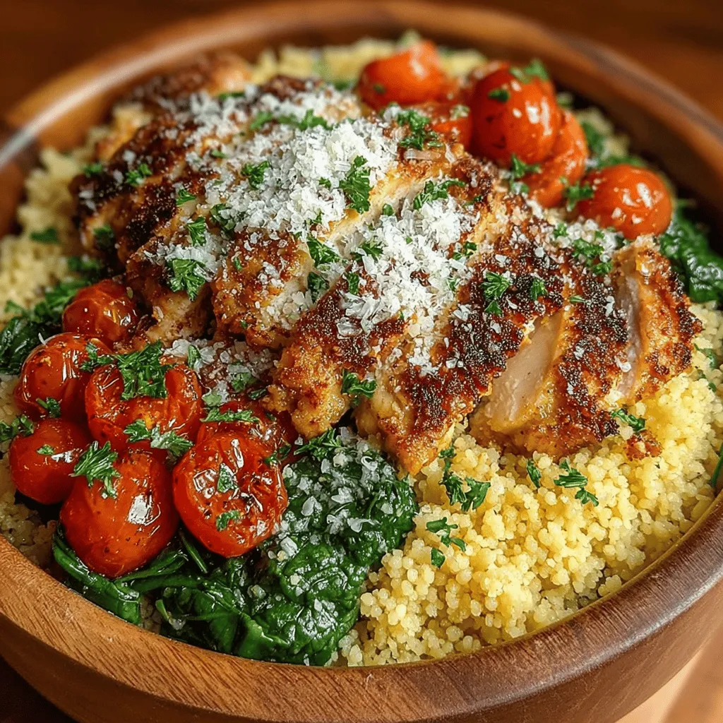 Lemon Parmesan Couscous Chicken Bowls are a delightful and nutritious dish that encapsulates the essence of comfort food with a refreshing twist. This recipe marries the bright zest of lemon with the creamy, savory depth of Parmesan cheese, creating a flavor profile that is both satisfying and invigorating. Ideal for busy weeknights or as a make-ahead meal prep option, these bowls are not only quick to prepare but also versatile, allowing for customization according to personal taste preferences.