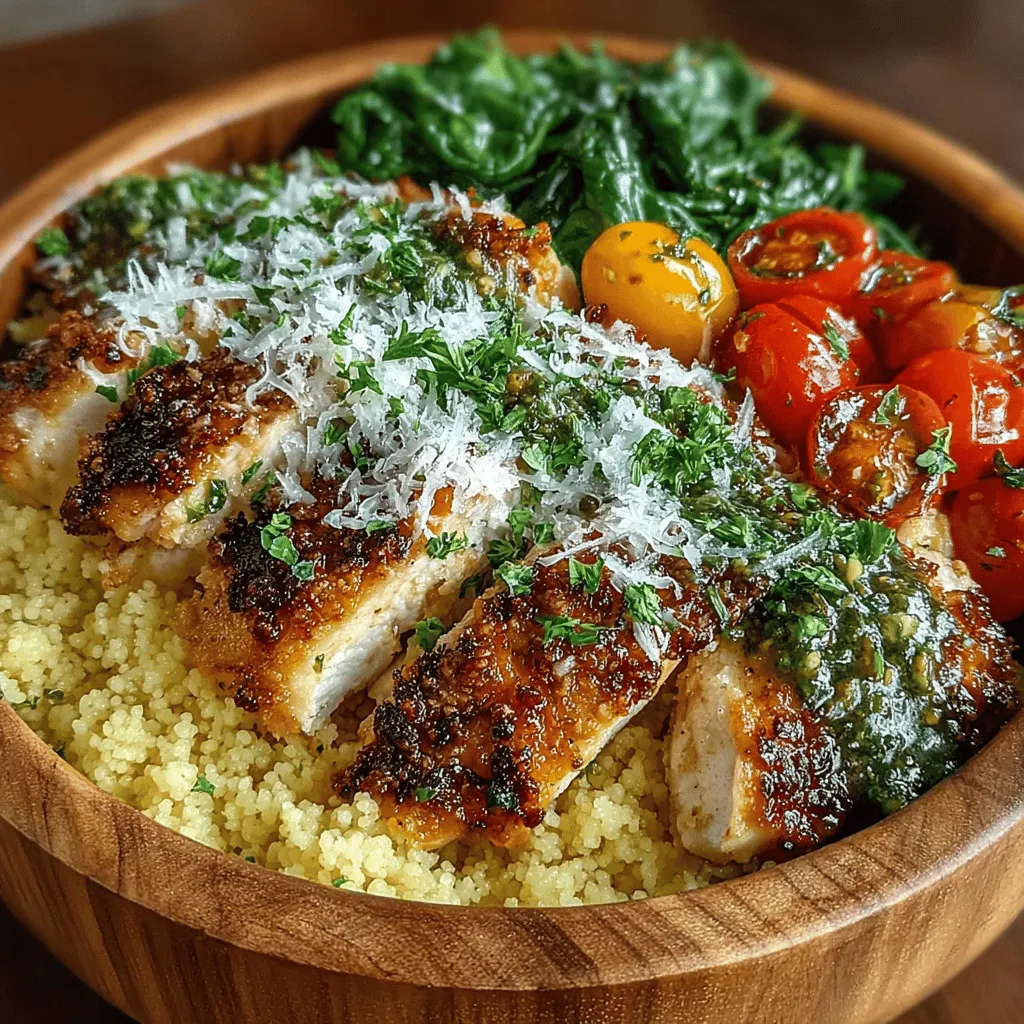 Lemon Parmesan Couscous Chicken Bowls are a delightful and nutritious dish that encapsulates the essence of comfort food with a refreshing twist. This recipe marries the bright zest of lemon with the creamy, savory depth of Parmesan cheese, creating a flavor profile that is both satisfying and invigorating. Ideal for busy weeknights or as a make-ahead meal prep option, these bowls are not only quick to prepare but also versatile, allowing for customization according to personal taste preferences.