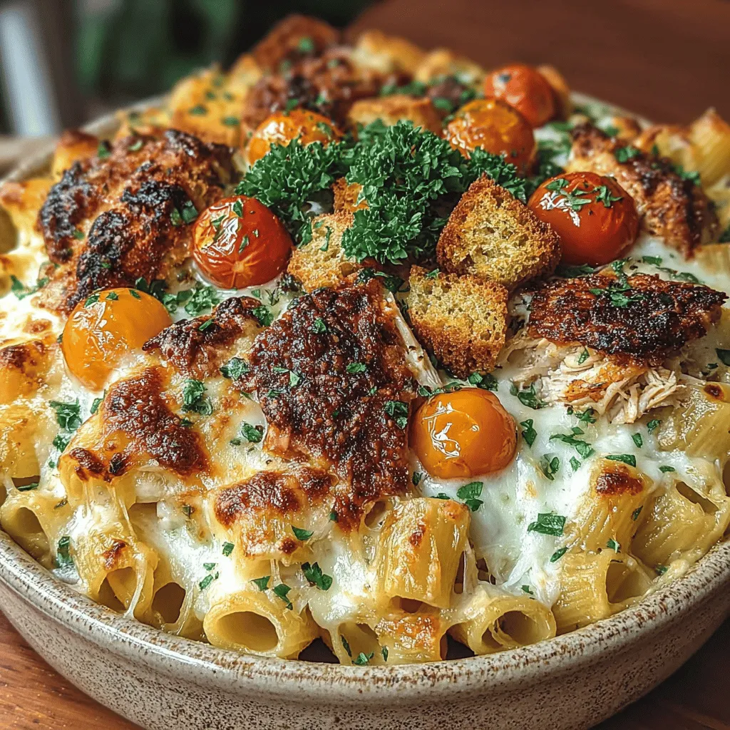 There’s nothing quite like the comforting embrace of a warm pasta dish, especially when it combines two beloved favorites: Caesar salad and a hearty pasta bake. The Crispy Chicken Caesar Pasta Bake is more than just a recipe; it’s a nostalgic journey back to cozy dinners at home, where the aroma of baked pasta would fill the kitchen, tantalizing everyone around the table. This dish is also a testament to the creativity that can arise from traditional favorites, blending the crunch of Caesar salad with the creamy goodness of pasta in a way that will leave your taste buds dancing.
