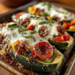 Zesty Zucchini Pizza Boats Recipe