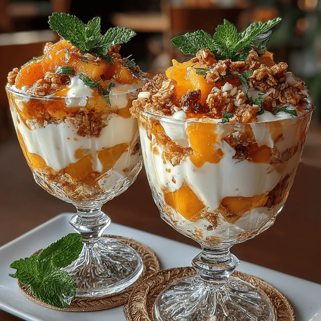 Chilled Peach Cobbler Yogurt Parfaits are a delightful, refreshing dessert that perfectly captures the essence of summer. This recipe combines the luscious sweetness of ripe peaches with creamy Greek yogurt, crunchy granola, and warm spices that evoke the comforting flavors of traditional peach cobbler. Ideal for breakfast, as a snack, or a light dessert, these parfaits are not only delicious but also packed with nutrients. In this article, we will explore the journey of creating these parfaits, from selecting the right ingredients to understanding their health benefits and storage tips.