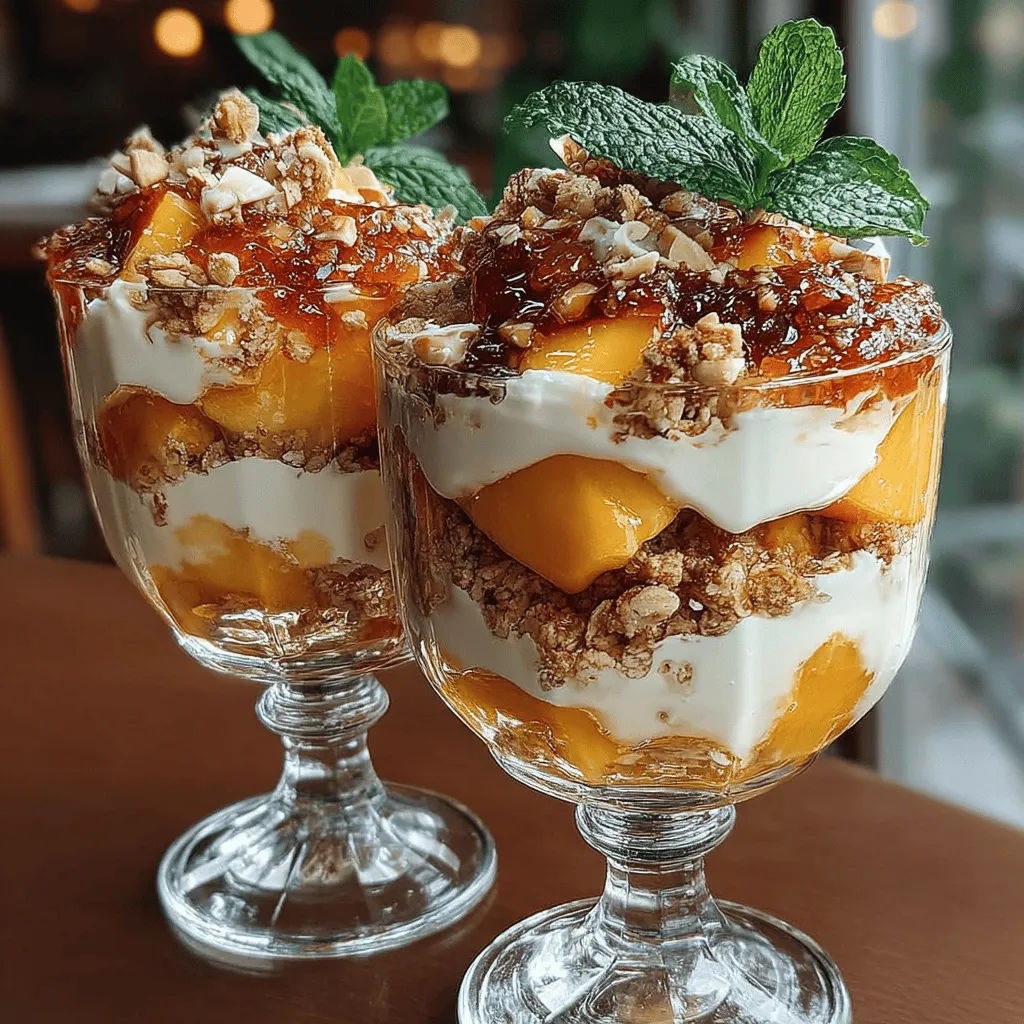 Chilled Peach Cobbler Yogurt Parfaits are a delightful, refreshing dessert that perfectly captures the essence of summer. This recipe combines the luscious sweetness of ripe peaches with creamy Greek yogurt, crunchy granola, and warm spices that evoke the comforting flavors of traditional peach cobbler. Ideal for breakfast, as a snack, or a light dessert, these parfaits are not only delicious but also packed with nutrients. In this article, we will explore the journey of creating these parfaits, from selecting the right ingredients to understanding their health benefits and storage tips.