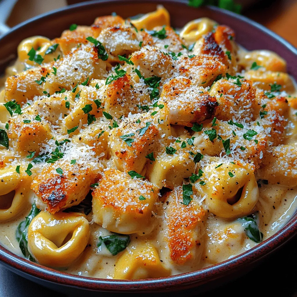 Welcome to the creamy and comforting world of Heavenly Creamy Chicken Alfredo Tortellini, a dish that embodies the essence of indulgence. This delightful recipe combines the rich flavors of tender chicken and cheese-filled tortellini enveloped in a velvety Alfredo sauce, creating a meal that feels both luxurious and homey. Whether you're preparing a cozy weeknight dinner for your family or planning a special gathering with friends, this dish is sure to impress. Its versatility caters to various occasions, making it a staple in many households.