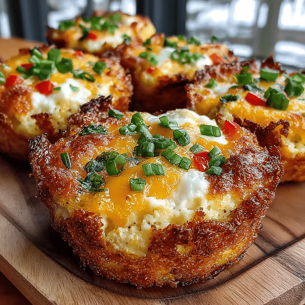There's something truly special about starting your day with a warm, homemade breakfast. Growing up, the aroma of sizzling potatoes and eggs wafting through the house was a familiar and comforting scent that signaled love and care. On busy mornings, my mom would whip up a quick breakfast, often combining our favorite ingredients into one delightful dish. Inspired by those cherished memories, I present to you a recipe for Cheesy Hash Brown Egg Muffin Cups. These little delights not only capture that essence of home but also offer convenience and deliciousness in every bite.