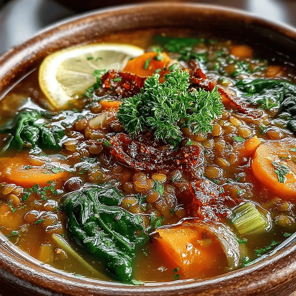 There's something incredibly comforting about a warm bowl of soup, especially when it’s made from wholesome ingredients that nourish both the body and soul. Soup has long been a staple in various cultures, often serving as a warm embrace on cold days or a simple solution for busy weeknights. When I first ventured into a plant-based diet, I found myself exploring a plethora of recipes, some of which were delightful while others required a bit more refinement. However, one recipe that stood out and quickly became a staple in my kitchen was the Wholesome Lentil Delight Soup. This dish is not only simple to prepare, but it also bursts with flavors and nutrients, making it the perfect meal for cozy evenings or busy weeknights.