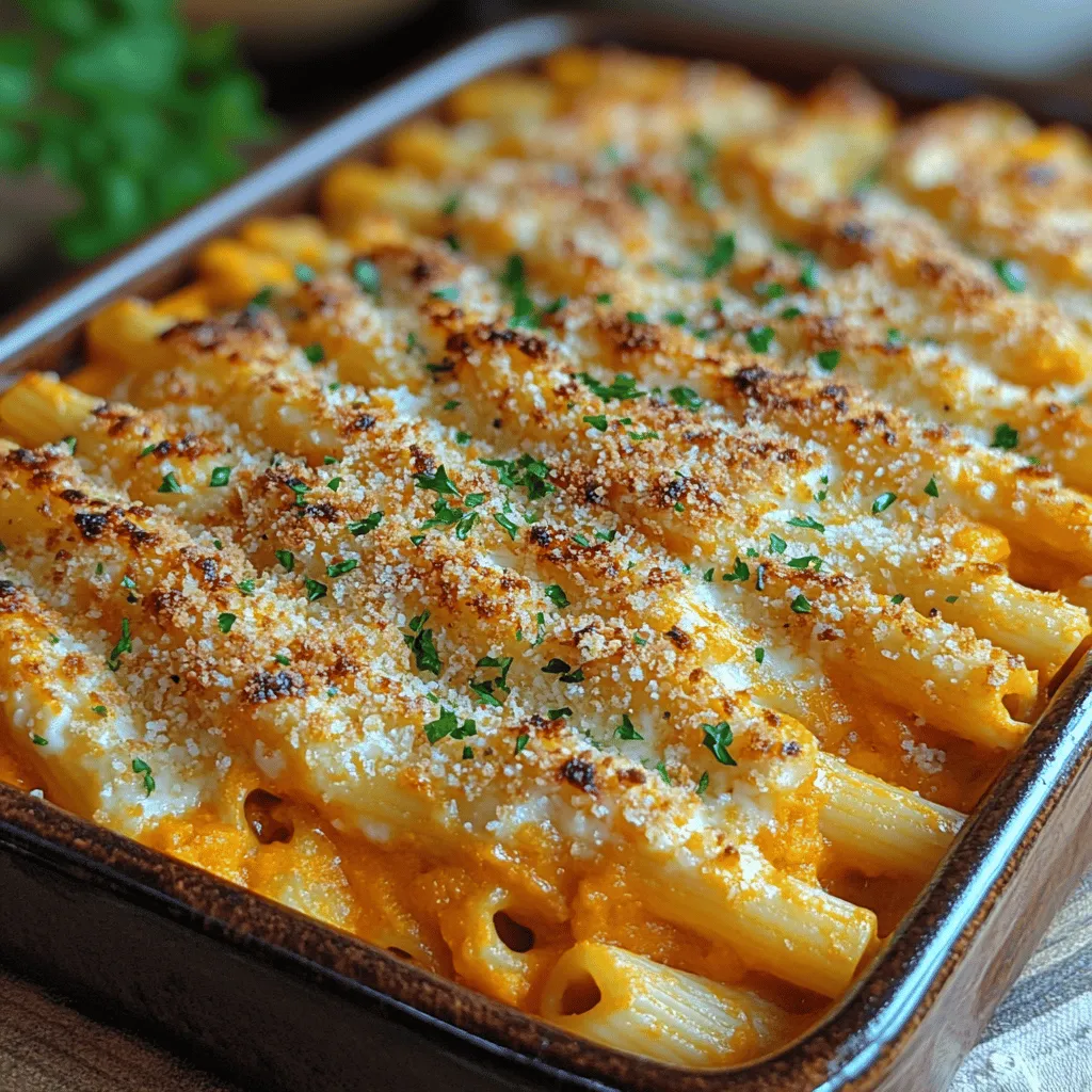 As the leaves begin to change and the air turns crisp, there’s an undeniable charm in embracing the flavors of fall. Among the season's bounty, pumpkin stands out—not just as a festive decoration but as a culinary star. The Creamy Pumpkin Pasta Bake combines the comforting essence of baked pasta with the rich, earthy notes of pumpkin, making it an ideal dish for cozy dinners and family gatherings. This recipe is not only a treat for pumpkin lovers but also a delightful option for home cooks looking to introduce a seasonal twist to their meals.