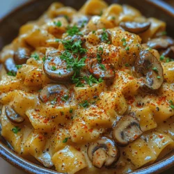Creamy Mushroom Stroganoff is a rich and comforting dish that has found a cherished place in kitchens around the world. This delightful recipe is a vegetarian twist on the classic beef stroganoff, which dates back to 19th-century Russia. Originally, stroganoff was made with tender strips of beef, but as culinary preferences evolved, so did the variations of this beloved dish. Today, creamy mushroom stroganoff has emerged as a favorite among vegetarians and vegans alike, offering a robust flavor profile without the meat.