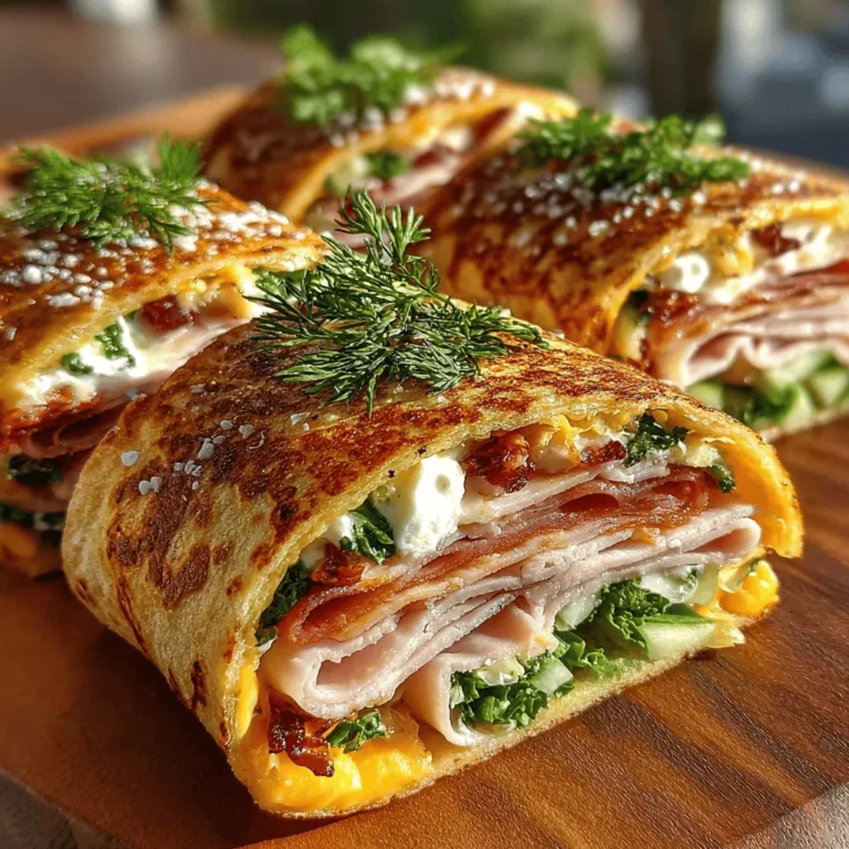 In today's fast-paced world, finding quick, healthy, and delicious meal options can often feel like a daunting task. However, the Turkey & Pickle Fiesta Wraps offer a delightful solution that caters to those looking for a tasty yet effortless meal. This easy-to-make recipe combines savory turkey slices with zesty pickles and a creamy spread, all wrapped up in a soft tortilla. Ideal for lunch, casual picnics, or even a light dinner, these wraps not only deliver on flavor but also provide the flexibility to customize ingredients to suit individual tastes.