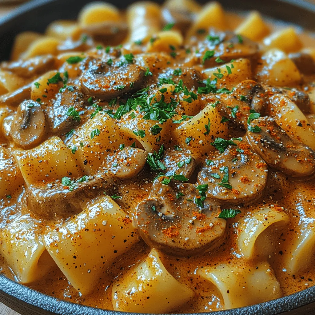 Mushroom Bliss Stroganoff is a delightful and comforting dish that captures the essence of traditional stroganoff while catering to those seeking a vegetarian alternative. This rich and creamy recipe showcases the earthy flavors of mushrooms, making it a satisfying option for both vegetarians and meat lovers alike. The allure of Mushroom Bliss Stroganoff lies in its ability to deliver the same warmth and indulgence associated with classic beef stroganoff, all while being entirely plant-based.
