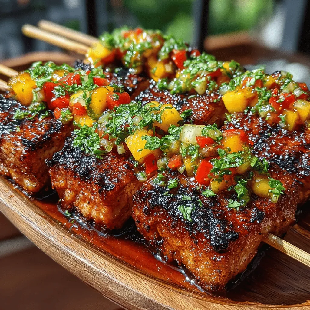 As the sun shines brightly and the scent of summer fills the air, nothing quite captures the essence of the season like a delicious barbecue. One dish that stands out for its vibrant flavors and fresh ingredients is Tropical Turkey Skewers with Mango Salsa. This exciting recipe combines the lean protein of turkey with the sweet, exotic notes of mango, creating a delightful fusion that is not only delicious but also visually appealing. Ideal for summer gatherings, family barbecues, or even a casual weeknight dinner, these skewers promise to transport your taste buds to a tropical paradise.