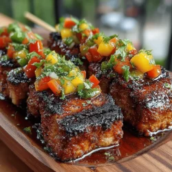 Tropical Turkey Skewers with Mango Salsa: Recipe Completion