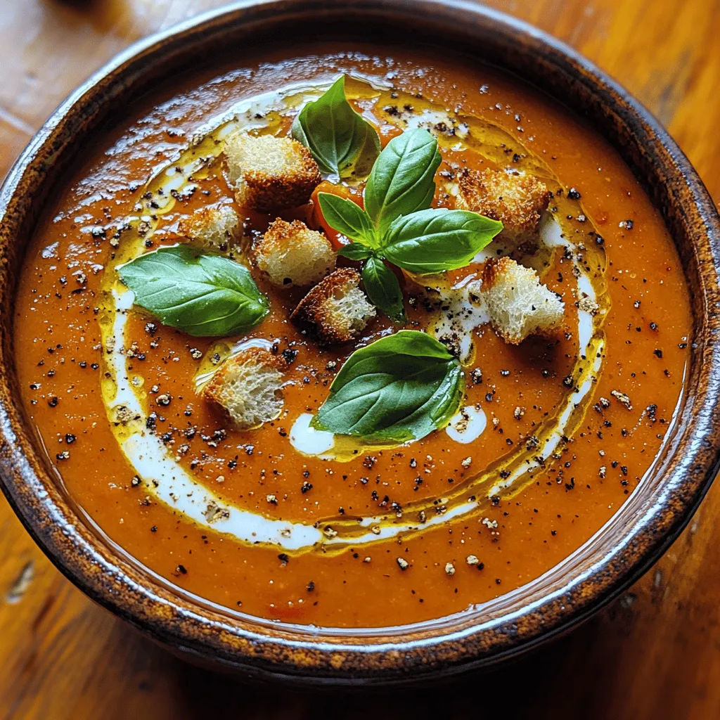 At the heart of Silky Roasted Red Pepper Soup lies the red bell pepper, known for its natural sweetness. When roasted, these peppers undergo a transformative process that enhances their flavor profile significantly. The high heat caramelizes their natural sugars, resulting in a deeper, more complex taste that is both sweet and slightly smoky. This roasting process not only intensifies the peppers’ inherent flavors but also adds a delightful char that contributes to the overall richness of the soup.