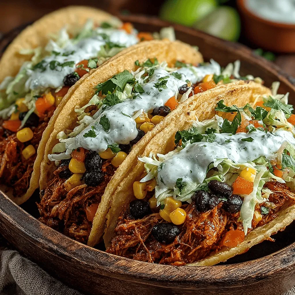 Discover the joy of effortless cooking with these Slow Cooker Fiesta Chicken Tacos, a delightful dish that brings the vibrant flavors of Mexican cuisine right to your dinner table. This recipe combines tender, seasoned chicken with a medley of colorful vegetables, all simmered to perfection in a slow cooker. With minimal prep time and a hands-off cooking method, you'll have a delicious meal ready to enjoy with family or friends. Whether it's a casual weeknight dinner or a festive gathering, these tacos are sure to impress.