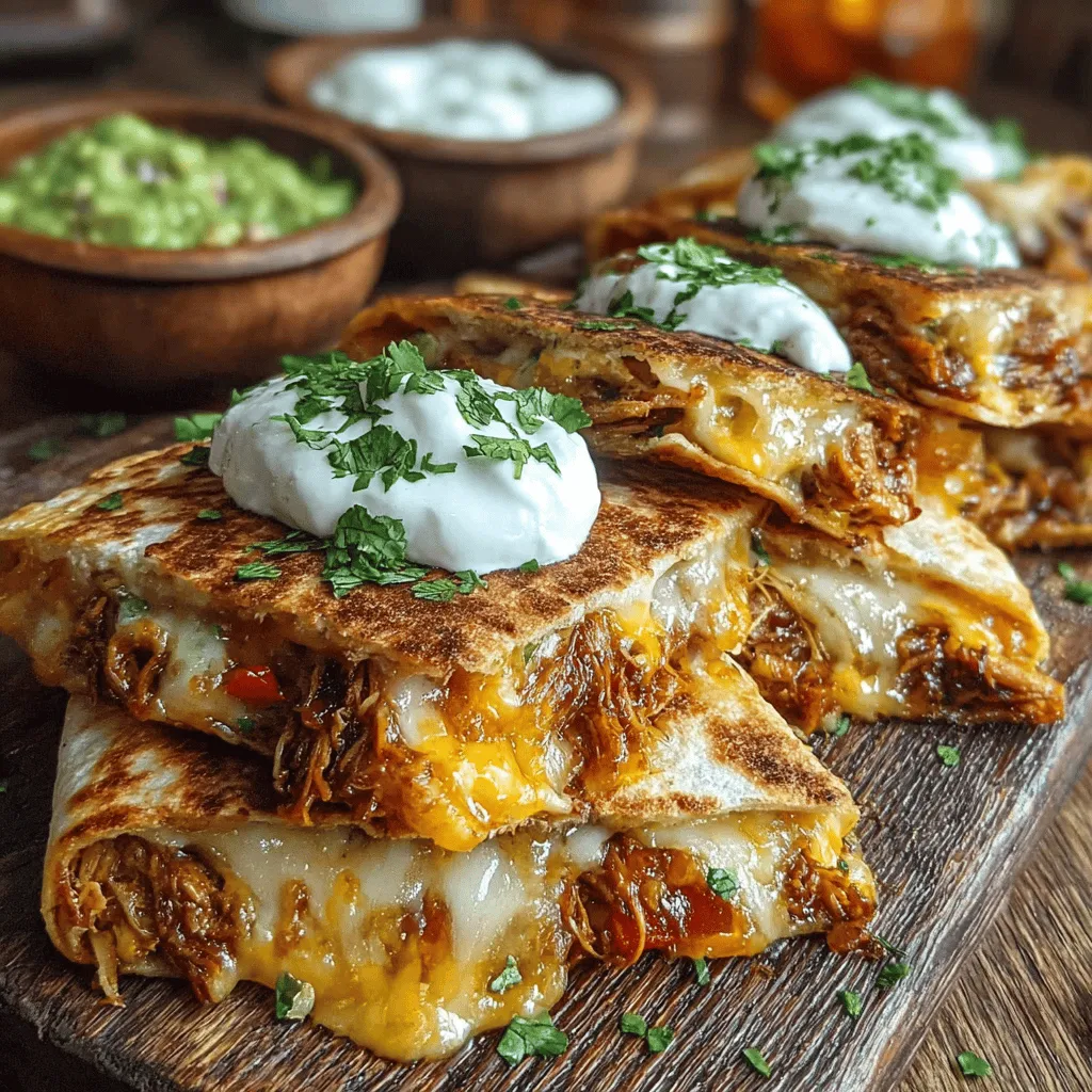 Quesadillas have long been cherished as a versatile dish that transcends cultural boundaries and welcomes a variety of fillings. Whether enjoyed as a quick snack, a hearty meal, or a delightful appetizer at gatherings, quesadillas offer endless possibilities for creativity. Among the myriad of ways to prepare this beloved dish, the Smoky BBQ Chicken Quesadilla Wedges stand out as a delectable twist on the traditional recipe. This variation combines the savory flavors of smoky barbecue chicken with the satisfying melt of cheese, making it an instant crowd-pleaser.