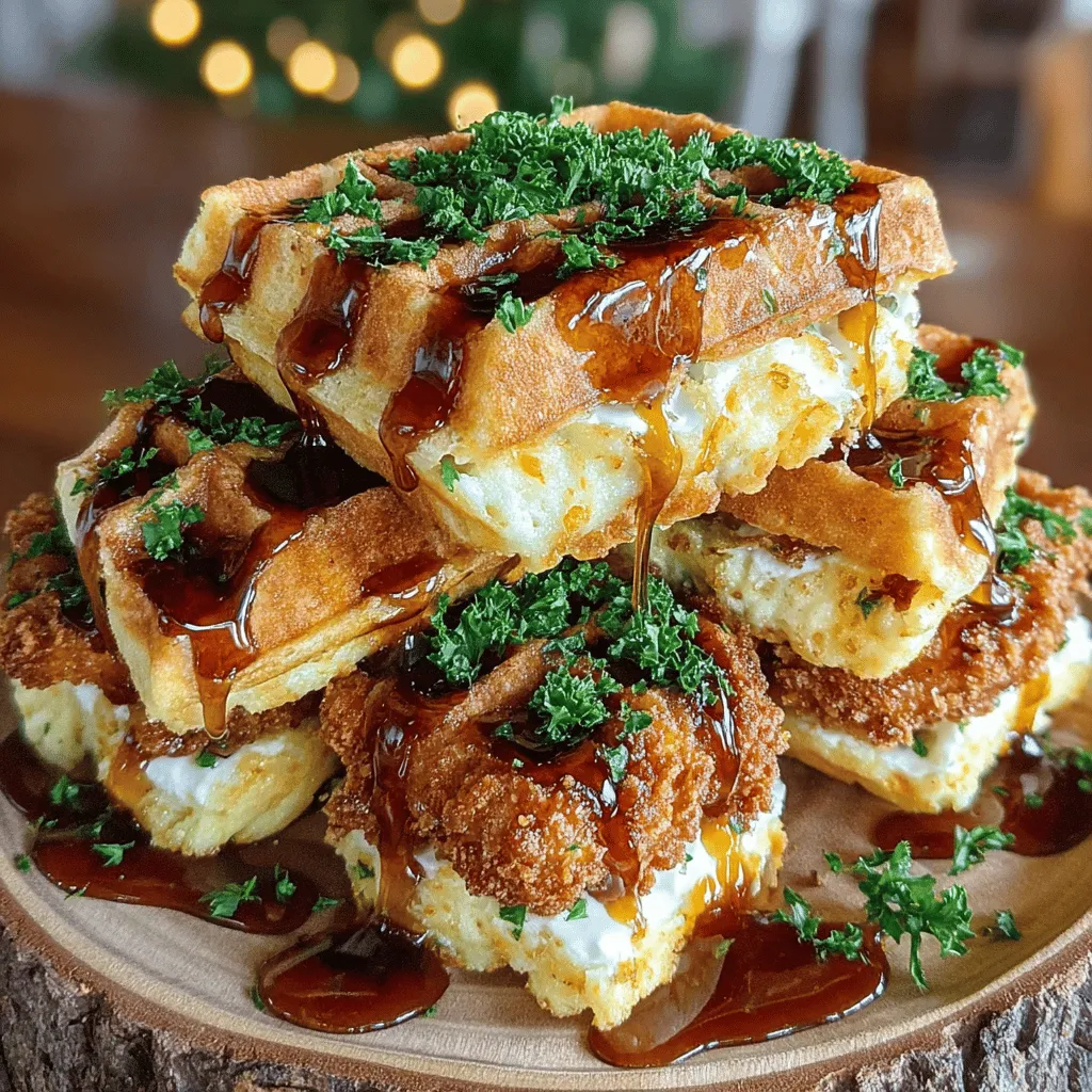 Golden Buttermilk Waffle Chicken Bites are a delightful twist on the classic chicken and waffles dish, bringing together the savory crunch of fried chicken and the sweet, fluffy texture of buttermilk waffles. This unique recipe not only satisfies your taste buds but also serves as a comforting meal that seamlessly blends flavors and textures, making it a perfect choice for brunch, lunch, or even dinner. The combination of crispy chicken bites nestled between warm, golden waffles creates a symphony of taste that is both hearty and indulgent.