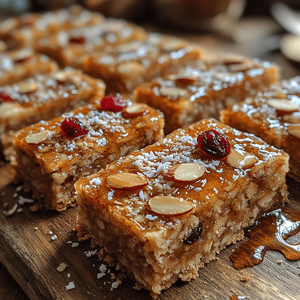 There’s something undeniably comforting about homemade snacks, and Sweet Almond Oat Bars embody that warmth and joy in every bite. These bars are not just a delicious treat; they represent a perfect blend of health and indulgence that can brighten any day. I still remember the first time I attempted to make these bars; it was a chilly afternoon, and I found myself sifting through my pantry in search of a healthy snack to accompany a steaming cup of tea. Armed with a few staple ingredients, I embarked on a culinary adventure that transformed into an unforgettable experience. The results were nothing short of delightful—chewy, nutty, and just the right amount of sweet. These bars turned out to be perfect for a mid-afternoon pick-me-up or as a nutritious breakfast option, easily enjoyed on the go.
