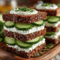 When preparing Refreshing Cucumber Cream Cheese Sandwiches, the first step that significantly impacts the overall taste and presentation is slicing the cucumber. For the best results, achieving thin, even slices is essential.