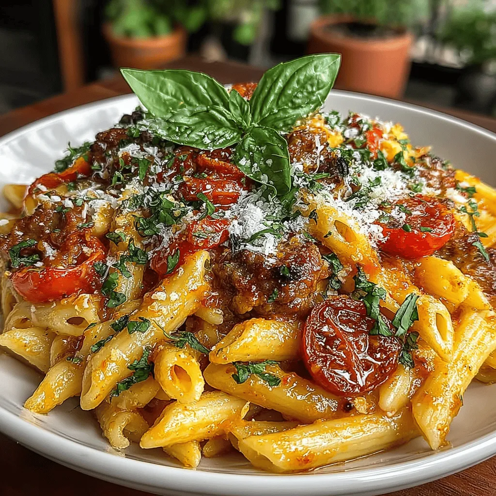 There are certain moments in the kitchen that evoke fond memories—like the aroma of sizzling sausage mingling with the sweet scent of roasted red peppers. I recall the first time I made this Sizzlin' Sausage and Roasty Pepper Pasta; it was a chilly evening, and I wanted to create something warm and inviting for my family. As the vibrant colors of the roasted peppers brightened the kitchen, and the pasta simmered away, laughter filled the air. This dish not only nourished our bodies but also reminded me of the magic that happens when you gather loved ones around a table for a delicious meal. Today, I’m excited to share this hearty recipe that’s bursting with flavor and easy enough to whip up on a busy weeknight.