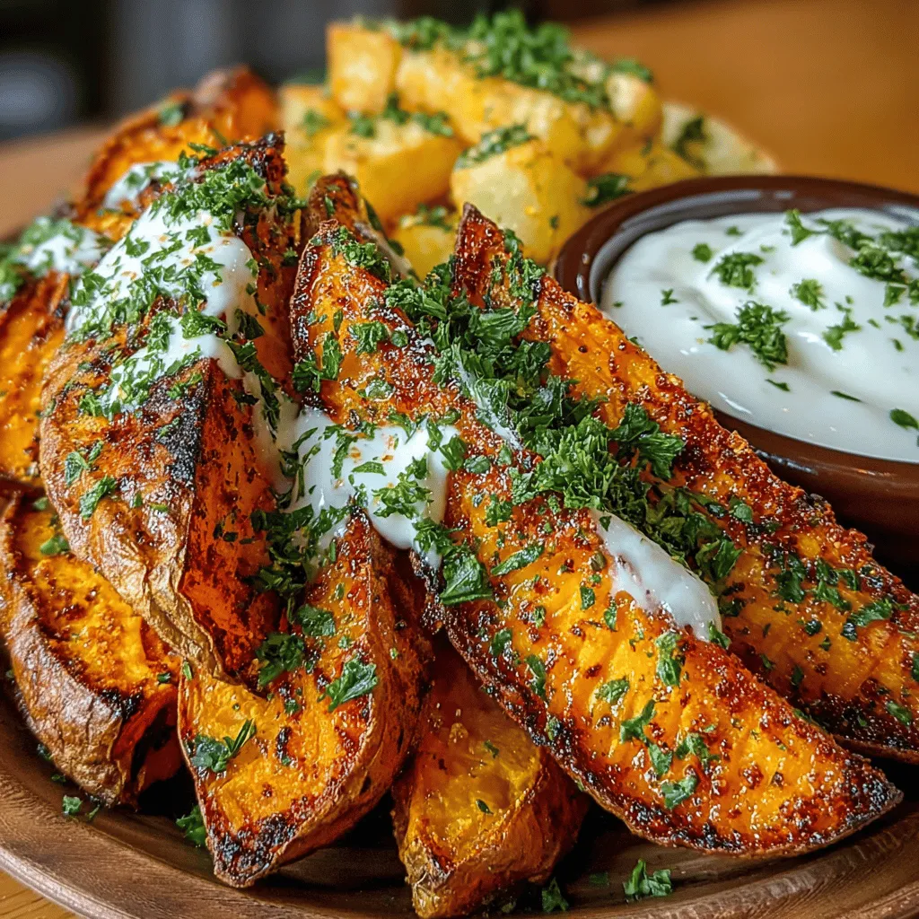 To begin crafting the perfect Sweet & Smoky Baked Sweet Potato Wedges, the first crucial step is prepping the sweet potatoes. Start by selecting medium-sized sweet potatoes, as they tend to provide a balance of sweetness and texture.