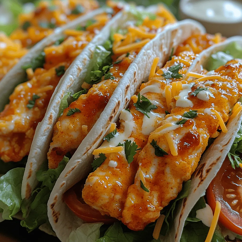 Crispy Buffalo Bliss Wraps are a culinary treat that perfectly encapsulates the bold flavors and satisfying textures that spicy food enthusiasts crave. Combining tender, crunchy baked chicken drenched in zesty buffalo sauce with crisp vegetables and a drizzle of creamy ranch dressing, these wraps are an irresistible option for many occasions. Whether you're hosting a gathering, gearing up for game day, or simply looking for a quick weeknight dinner, these wraps promise to deliver a delightful dining experience that will leave everyone asking for seconds.