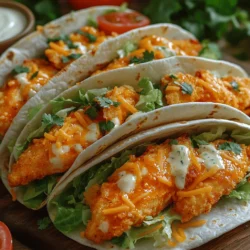 Crispy Buffalo Bliss Wraps are a culinary treat that perfectly encapsulates the bold flavors and satisfying textures that spicy food enthusiasts crave. Combining tender, crunchy baked chicken drenched in zesty buffalo sauce with crisp vegetables and a drizzle of creamy ranch dressing, these wraps are an irresistible option for many occasions. Whether you're hosting a gathering, gearing up for game day, or simply looking for a quick weeknight dinner, these wraps promise to deliver a delightful dining experience that will leave everyone asking for seconds.