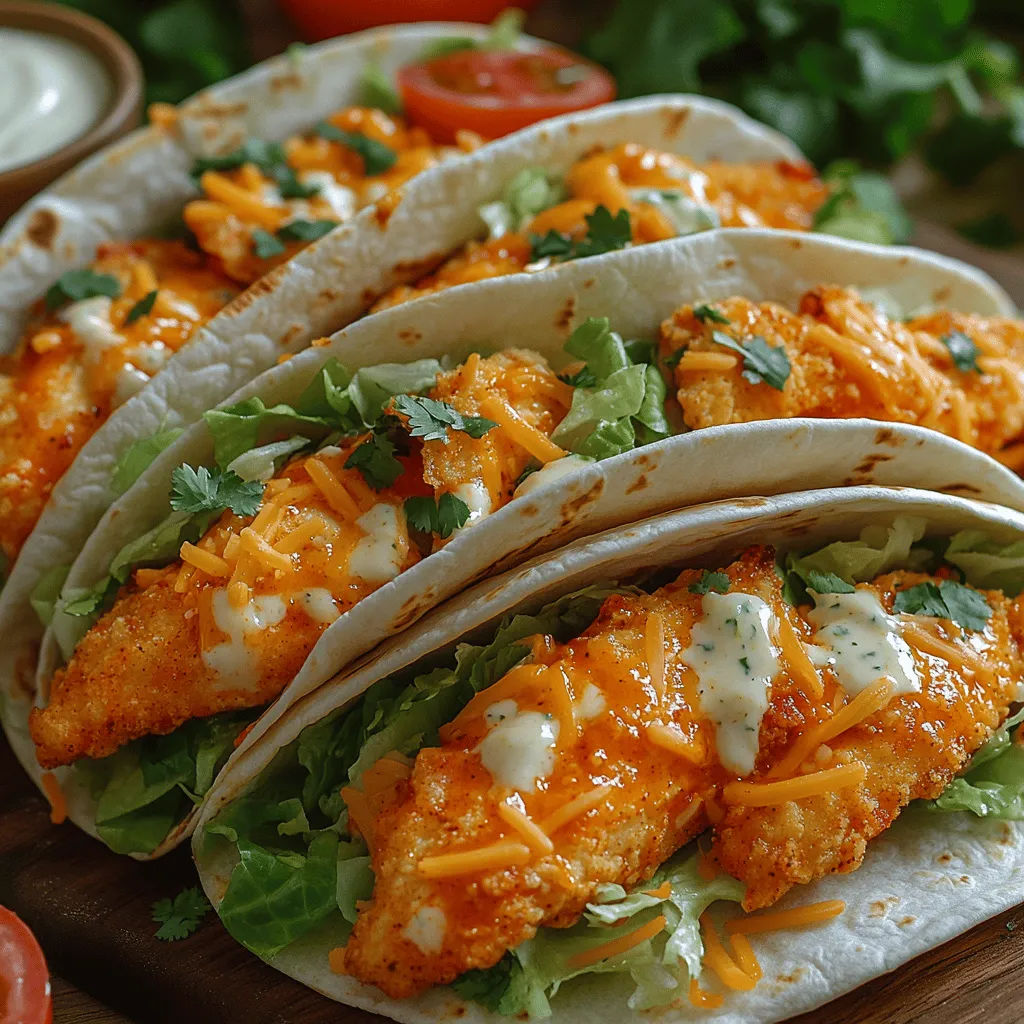 Crispy Buffalo Bliss Wraps are a culinary treat that perfectly encapsulates the bold flavors and satisfying textures that spicy food enthusiasts crave. Combining tender, crunchy baked chicken drenched in zesty buffalo sauce with crisp vegetables and a drizzle of creamy ranch dressing, these wraps are an irresistible option for many occasions. Whether you're hosting a gathering, gearing up for game day, or simply looking for a quick weeknight dinner, these wraps promise to deliver a delightful dining experience that will leave everyone asking for seconds.