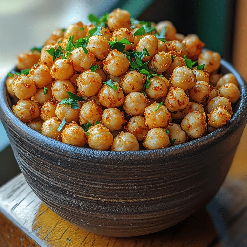 Once your chickpeas are seasoned to your taste, it’s time to move onto the roasting process. Start by spreading the seasoned chickpeas in a single layer on your prepared baking sheet. It’s important that they are laid out in a way that allows them enough space to roast properly; overcrowding the baking sheet can lead to steaming instead of achieving that delightful roast.