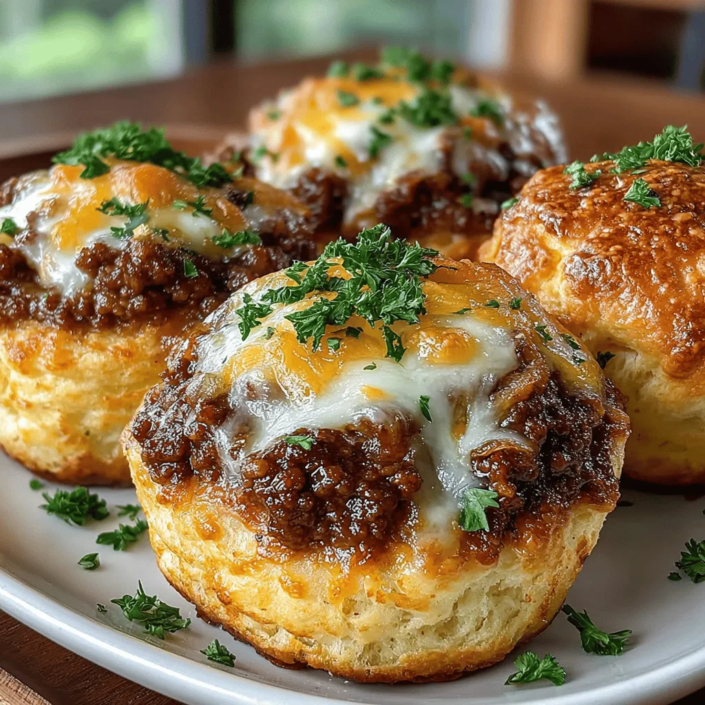 In the realm of home-cooked meals, few dishes can rival the comfort and satisfaction offered by our Savory Ground Beef and Cheddar Biscuit Cups. This delightful recipe encapsulates a harmonious blend of seasoned ground beef and gooey melted cheddar cheese, all beautifully nestled within tender, fluffy biscuit cups. Whether you're hosting a gathering, preparing a family dinner, or simply looking for a cozy weeknight meal, these biscuit cups are sure to be a hit. Not only do they deliver on flavor, but they also cater to a wide array of taste preferences, making them a reliable choice for even the pickiest of eaters.