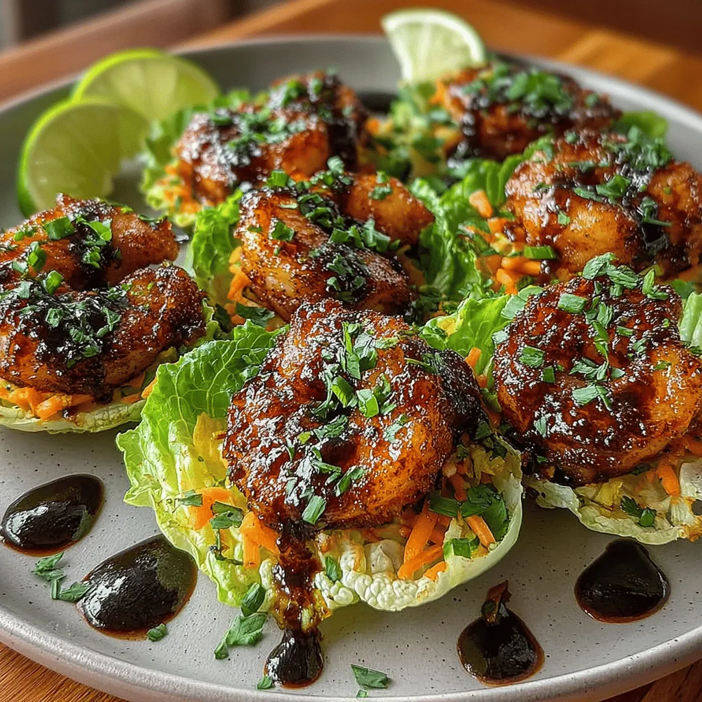 In the world of quick yet flavorful meals, Shrimp Lettuce Wraps with Blueberry Glaze shine as a refreshing and healthy option. These wraps combine the succulent taste of shrimp with a unique, sweet-tart blueberry glaze, all nestled within crisp lettuce leaves. Ideal for a light lunch or a delightful appetizer, this recipe not only showcases vibrant ingredients but also provides essential nutrients.