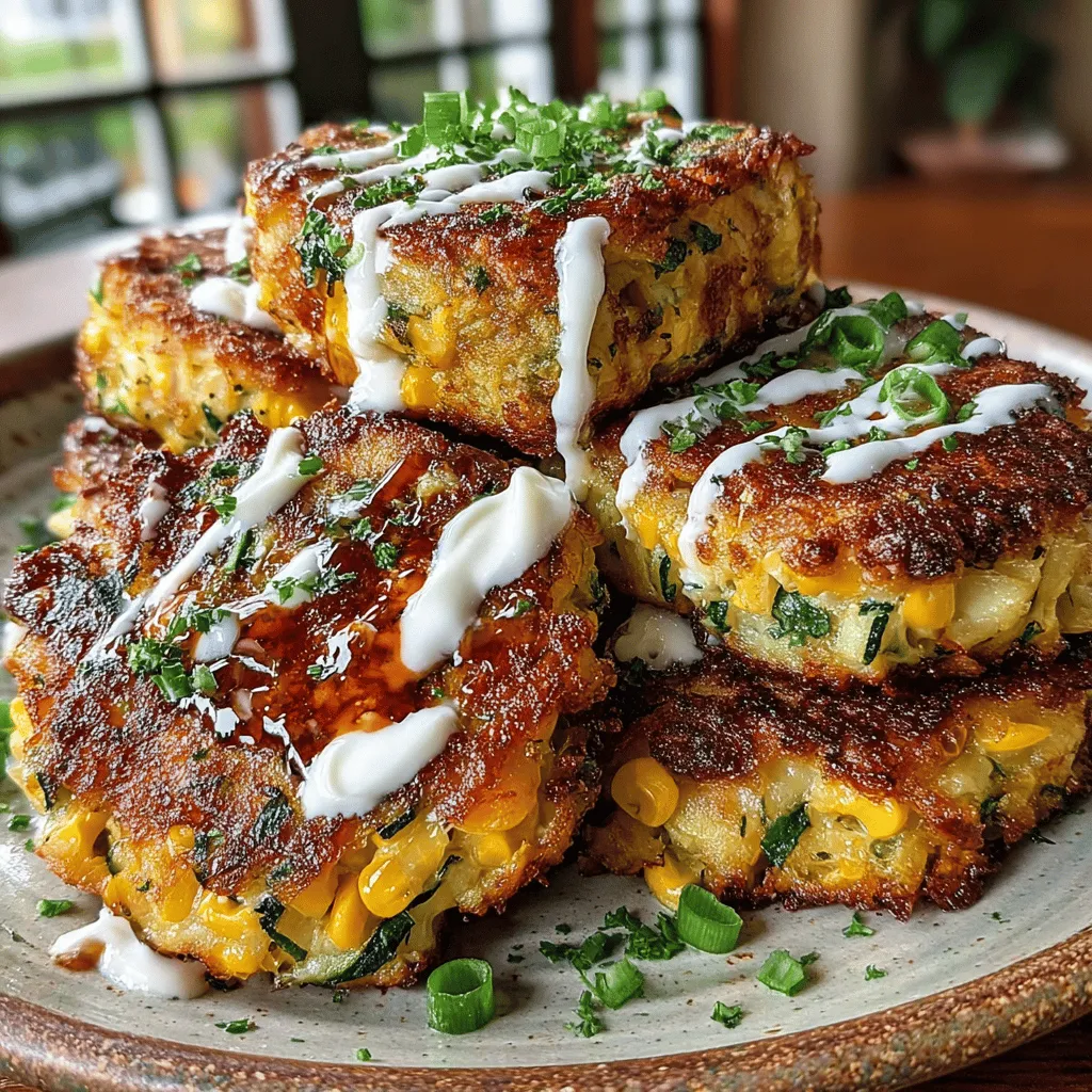 Zucchini and corn are two of the most versatile ingredients in the culinary world, known for their ability to adapt to a variety of dishes and flavors. Both vegetables shine in this delightful recipe for Zesty Zucchini & Corn Fritters, offering a comforting yet innovative option for any meal of the day. Whether served as a snack, appetizer, or a light main course, these fritters are sure to tantalize your taste buds with their crispy exterior and tender interior.