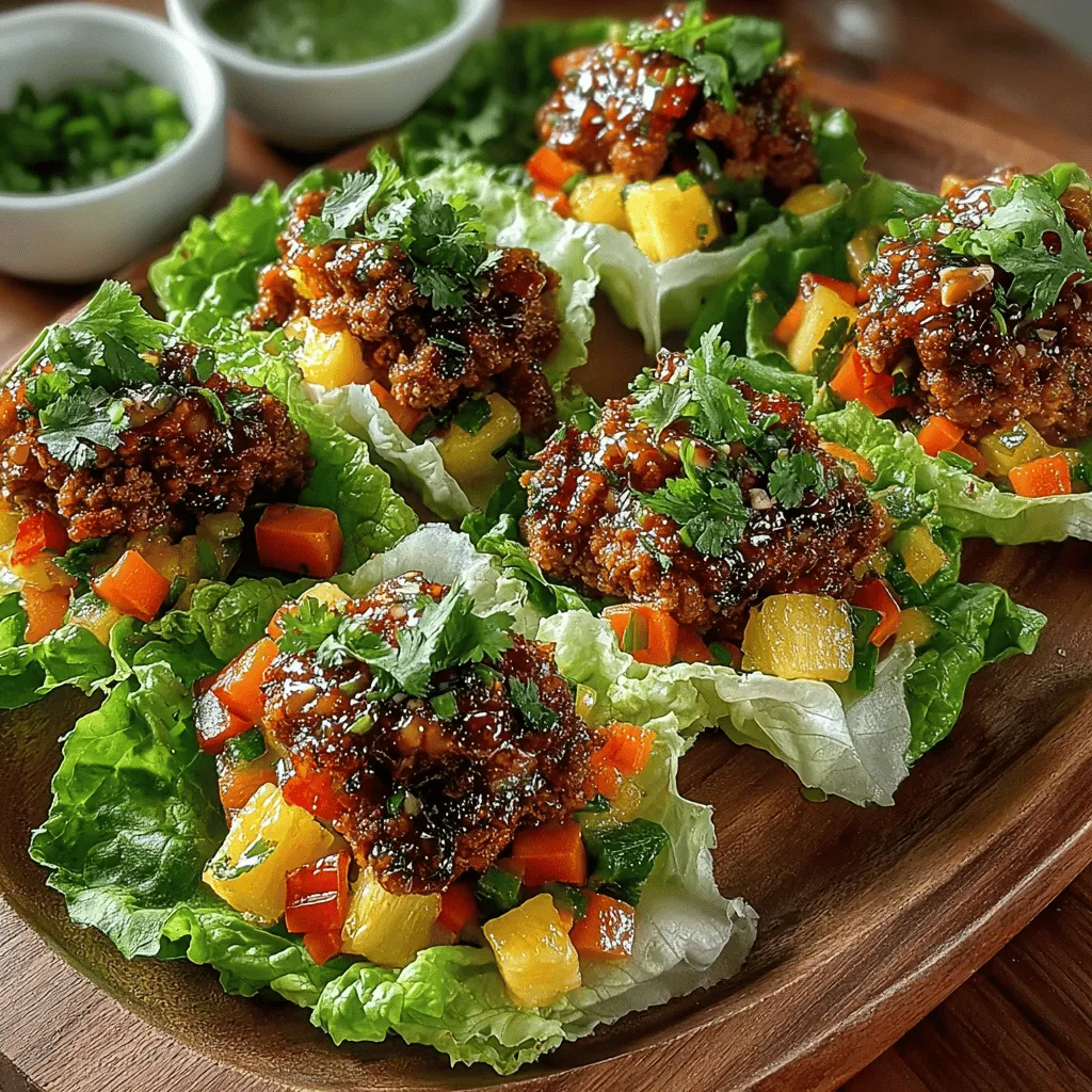 Incorporating tropical flavors into your everyday meals can transform a simple dish into a vibrant culinary experience. One delightful way to achieve this is through the use of lettuce wraps, which offer a fresh and light alternative to traditional sandwiches or tacos. These Tropical Turkey Lettuce Wraps with Pineapple Glaze not only captivate the palate but also provide a healthy and nutritious boost, making them an excellent choice for family dinners or entertaining guests.