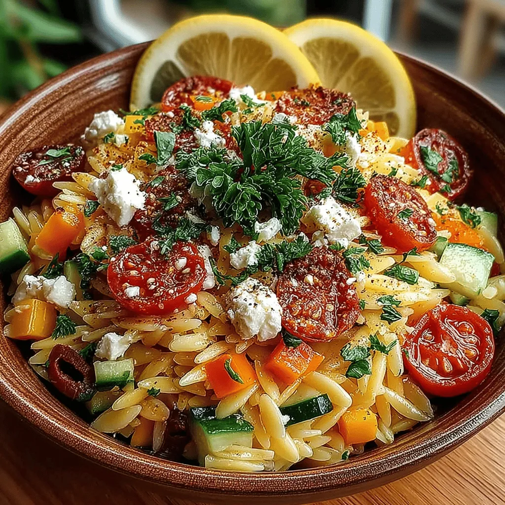 Mediterranean cuisine is celebrated for its vibrant flavors, fresh ingredients, and healthy options that cater to a variety of palates. Among the many culinary treasures it offers, the Mediterranean Orzo Salad stands out as a delightful dish that not only captivates the eye but also nourishes the body. This salad is a perfect harmonious blend of textures and tastes, making it an ideal choice for any meal or gathering. Whether served as a side dish at a barbecue, a light lunch on a warm day, or a centerpiece at a potluck, Mediterranean Orzo Salad is bound to impress.