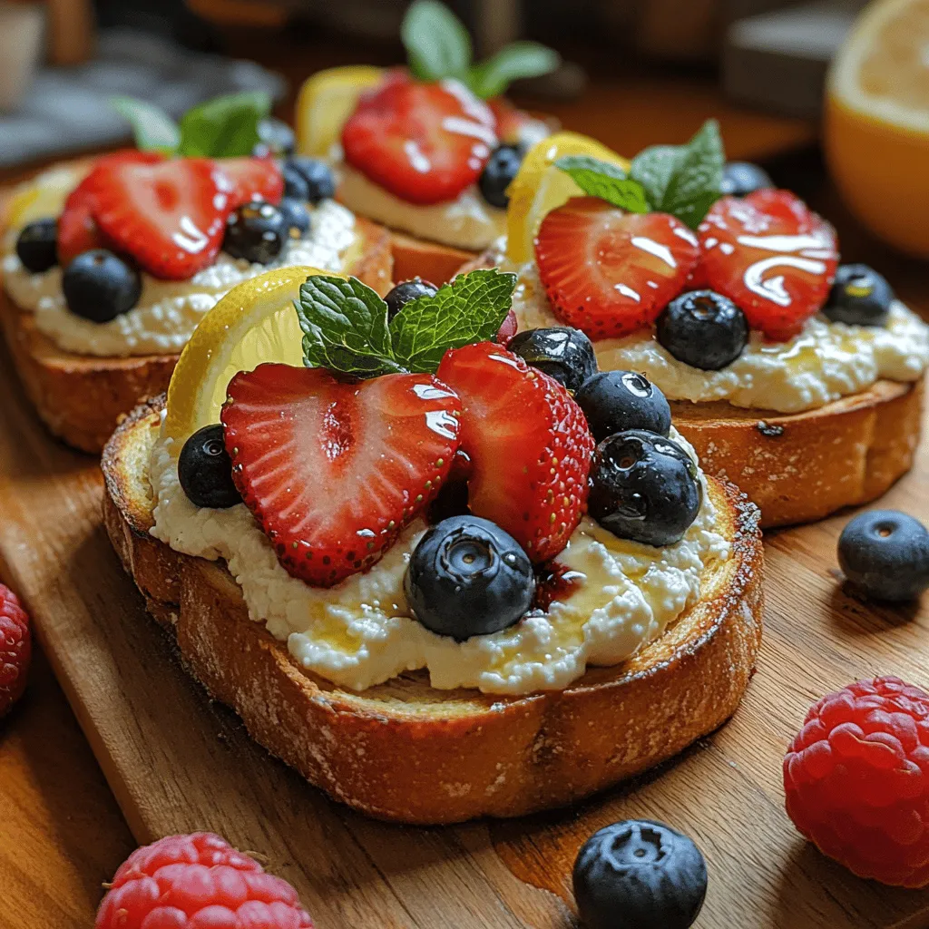 To get started on your Zesty Creamy Lemon Ricotta Toast, you'll need the following ingredients: