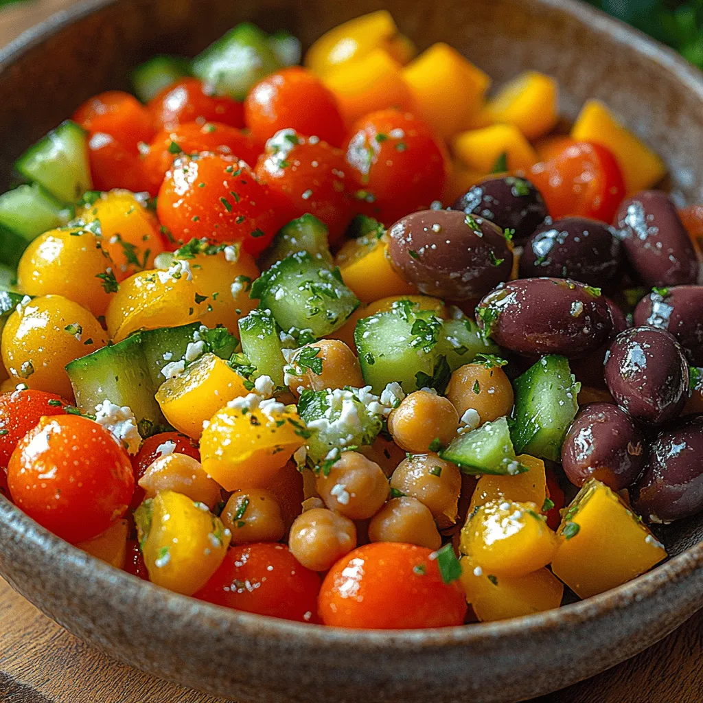 The Chickpea Sunshine Salad is not just a dish; it's a celebration of colors, flavors, and health. This vibrant recipe captures the essence of fresh, wholesome ingredients and Mediterranean culinary traditions, making it a perfect choice for anyone seeking a light yet satisfying meal. With its combination of protein-rich chickpeas, crisp vegetables, and tangy feta cheese, this salad is designed to be both nutritious and delicious. Whether you are preparing it for a leisurely lunch, a side dish for dinner, or a potluck gathering, the Chickpea Sunshine Salad promises to brighten your plate and your palate.