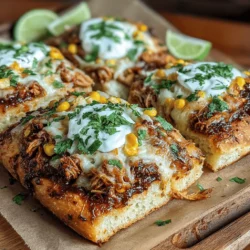 Spicy BBQ Pulled Chicken Flatbreads: A Flavorful Experience