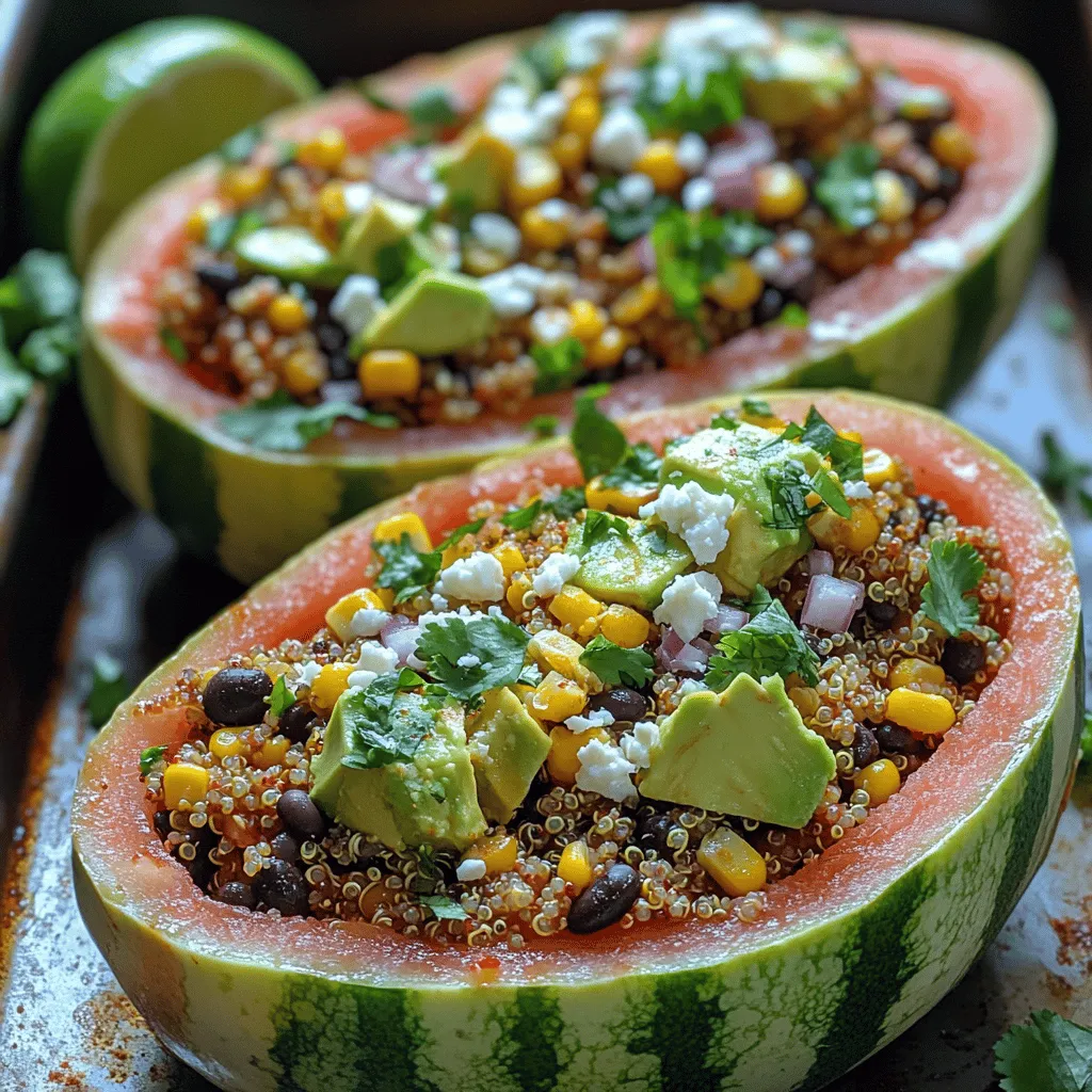 Delight in the refreshing and vibrant flavors of Watermelon Fiesta Tacos, a unique twist on traditional tacos that perfectly combines the sweetness of watermelon with a medley of hearty ingredients. This innovative recipe not only tantalizes the taste buds but also offers a burst of colors and nutrients, making it an ideal choice for summer gatherings, picnics, or a light weeknight dinner. The incorporation of seasonal produce ensures that these tacos are not just a meal but a celebration of flavors and freshness.