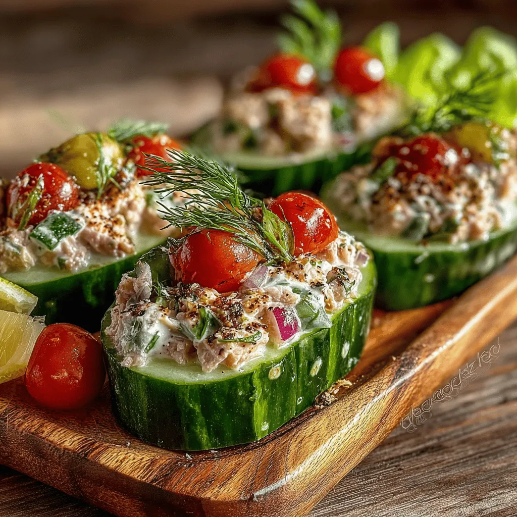 In today’s health-conscious world, the demand for nutritious, low-carb snacks is on the rise. Many people are looking for quick, easy ways to enjoy flavorful meals without compromising their dietary goals. One such innovative and visually appealing option is the Tuna Salad Cucumber Boat. This delightful dish combines the satisfying taste of tuna salad with the refreshing crunch of cucumbers, making it a perfect choice for lunch, appetizers, or even a light dinner.