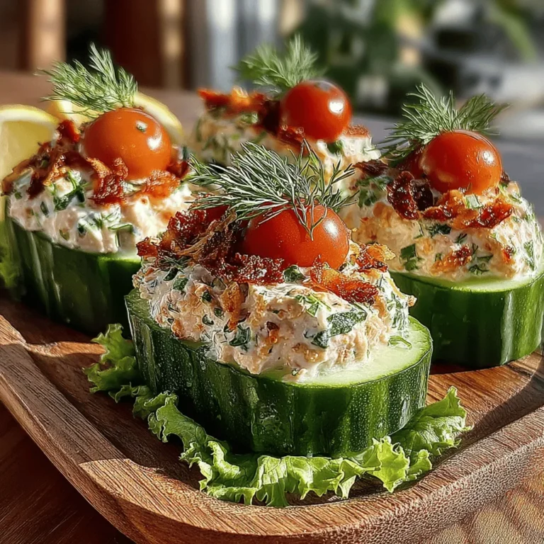 In today’s health-conscious world, the demand for nutritious, low-carb snacks is on the rise. Many people are looking for quick, easy ways to enjoy flavorful meals without compromising their dietary goals. One such innovative and visually appealing option is the Tuna Salad Cucumber Boat. This delightful dish combines the satisfying taste of tuna salad with the refreshing crunch of cucumbers, making it a perfect choice for lunch, appetizers, or even a light dinner.
