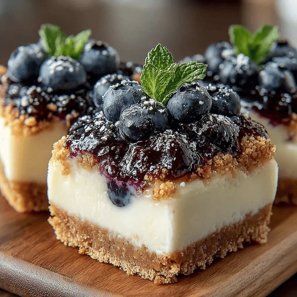 To create these delightful cheesecake bars, it's essential to understand the role of each ingredient in the recipe. The core components include graham cracker crumbs, cream cheese, sugar, eggs, and, of course, fresh blueberries.
