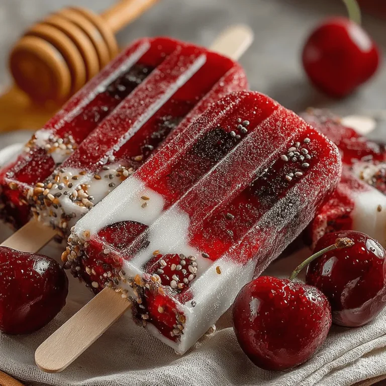 As the sun shines brighter and warmer days approach, the craving for refreshing, cool treats often rises. Enter Cherry Chia Bliss Pops, a delightful and nutritious option that not only satisfies your sweet tooth but also nourishes your body. With a perfect blend of creamy Greek yogurt, vibrant cherries, and nutrient-dense chia seeds, these pops are a fantastic way to enjoy a guilt-free dessert. Whether you're looking for a healthy snack for yourself or a fun treat for your kids, these pops are sure to become a favorite.