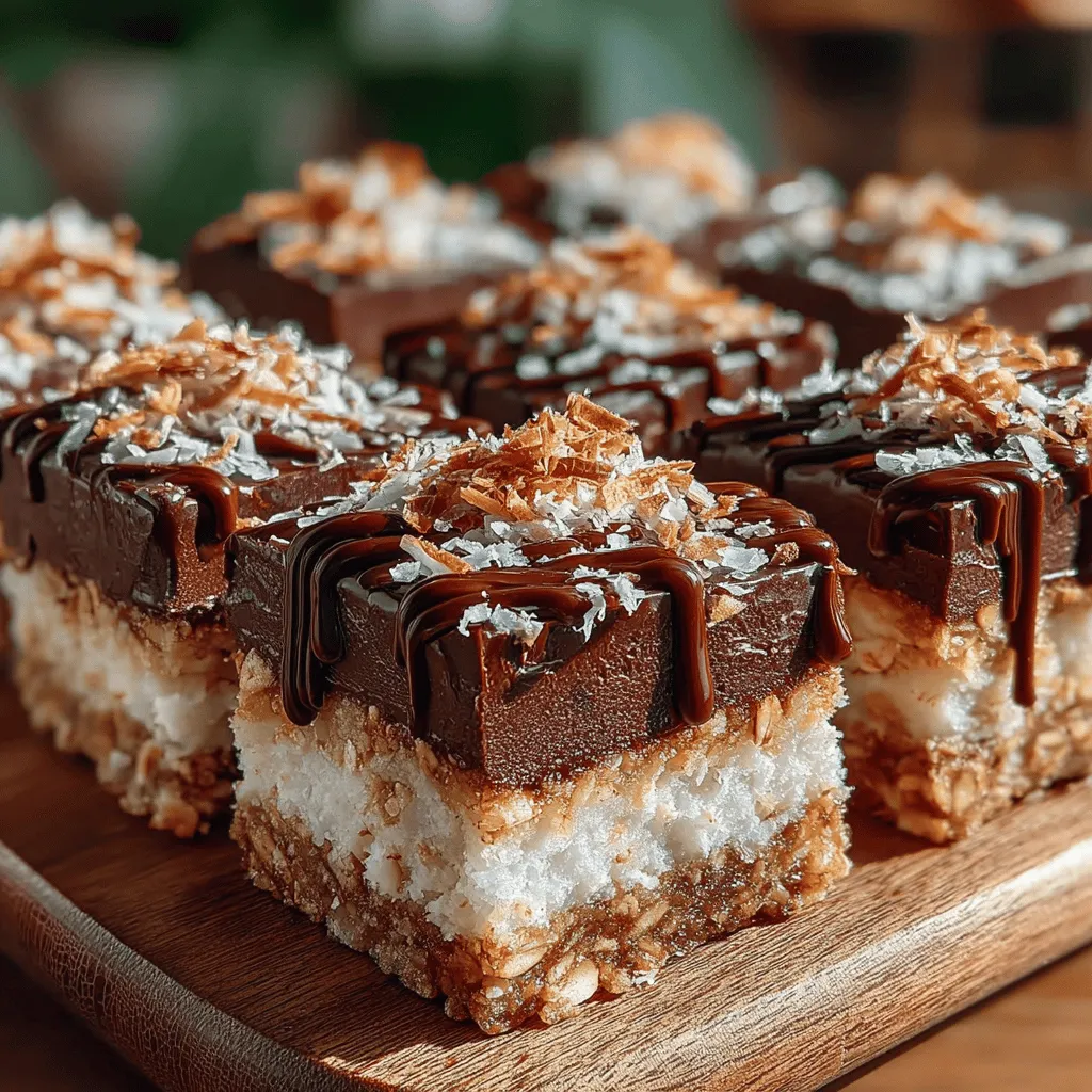 The final assembly of your Frozen Chocolate Coconut Oat Slices is where your hard work truly comes together. Once you’ve prepared the oat base and allowed it to set slightly in the fridge, it’s time to pour the rich chocolate topping. To ensure a beautiful, smooth finish, start by melting your dark chocolate in a microwave-safe bowl. Heat it in short bursts of 20 seconds, stirring in between until the chocolate is completely melted and glossy.