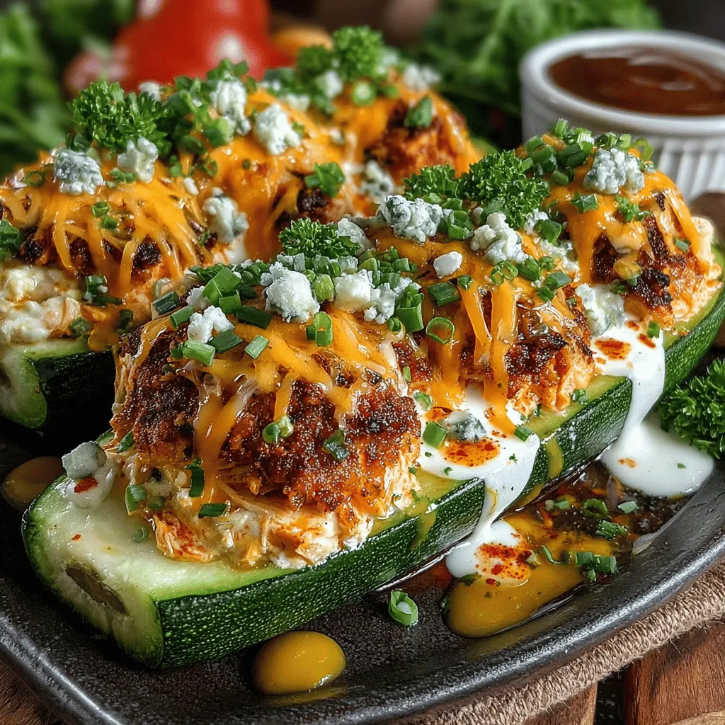 In recent years, the culinary world has witnessed a significant shift towards healthier eating, with a growing emphasis on recipes that incorporate fresh vegetables. This trend is not just about embracing greens but also about finding innovative ways to enjoy them without sacrificing flavor. Among the myriad of options, Buffalo Chicken Stuffed Zucchini Boats have emerged as a standout dish that beautifully marries health and taste. This recipe offers a perfect blend of spicy and savory flavors, making it an ideal choice for anyone looking to enjoy a nutritious meal without compromising on satisfaction.