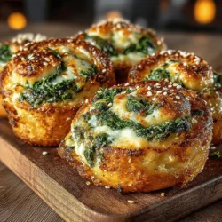 In recent years, pinwheels have surged in popularity as a go-to appetizer for various gatherings, from casual family dinners to festive parties. These bite-sized treats are not only visually appealing but also incredibly versatile, making them a favorite among hosts and guests alike. One standout variation is the Cheesy Spinach Delight Pinwheels, a delightful concoction that marries the rich flavors of cheese with the nutritional powerhouse of spinach. This recipe offers a perfect balance of taste and texture, creating a satisfying snack that everyone will love.