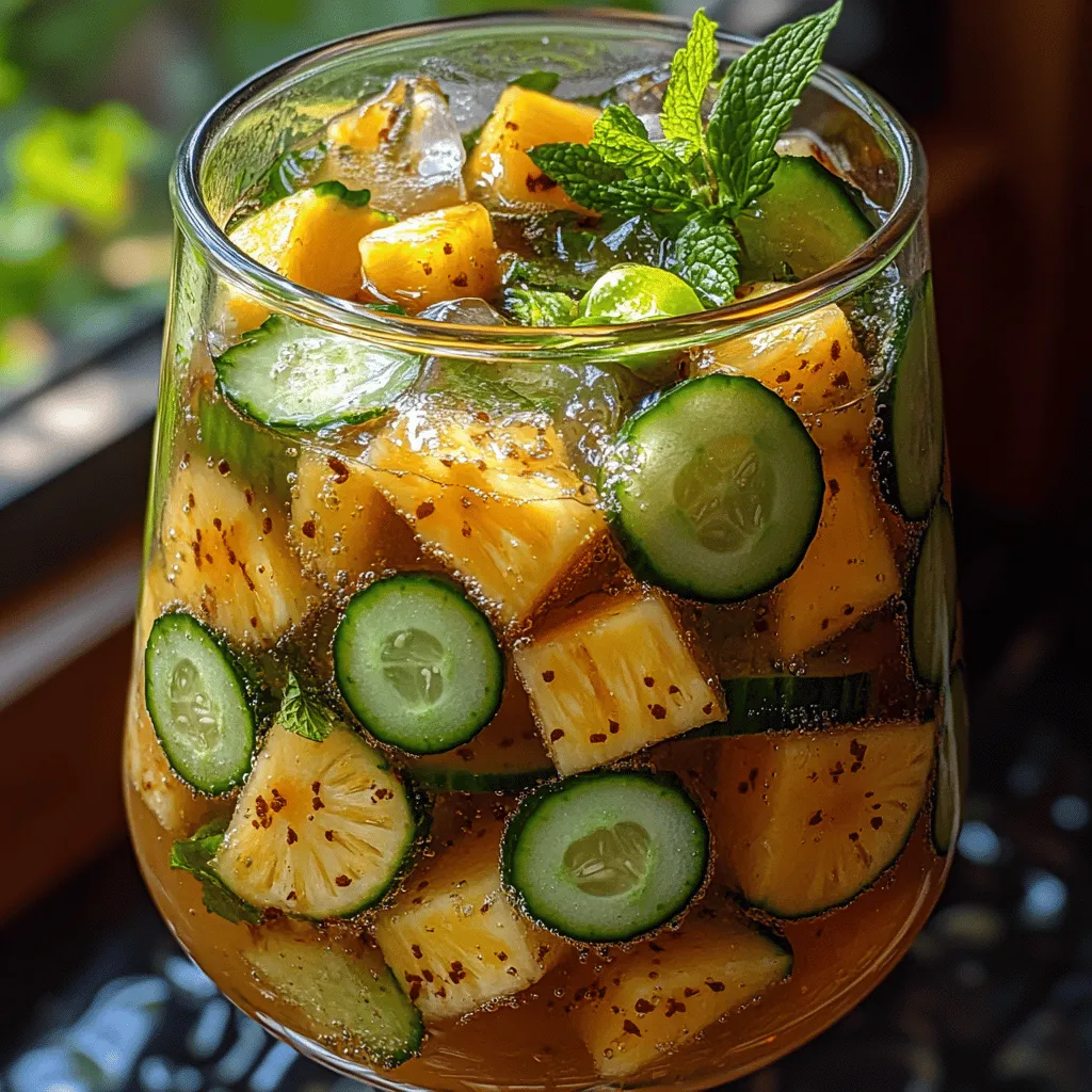 In a world where health and wellness take center stage, detox water has emerged as a vibrant and flavorful solution for those seeking to cleanse their bodies while staying hydrated. This refreshing beverage is not just a trend; it embodies a holistic approach to nutrition that emphasizes the importance of drinking water infused with fruits and vegetables. Among the myriad of detox water recipes, Pineapple Cucumber Detox Water stands out for its unique blend of tropical sweetness and crisp freshness, making it a delightful choice for anyone looking to revitalize their hydration routine.