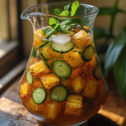 In a world where health and wellness take center stage, detox water has emerged as a vibrant and flavorful solution for those seeking to cleanse their bodies while staying hydrated. This refreshing beverage is not just a trend; it embodies a holistic approach to nutrition that emphasizes the importance of drinking water infused with fruits and vegetables. Among the myriad of detox water recipes, Pineapple Cucumber Detox Water stands out for its unique blend of tropical sweetness and crisp freshness, making it a delightful choice for anyone looking to revitalize their hydration routine.