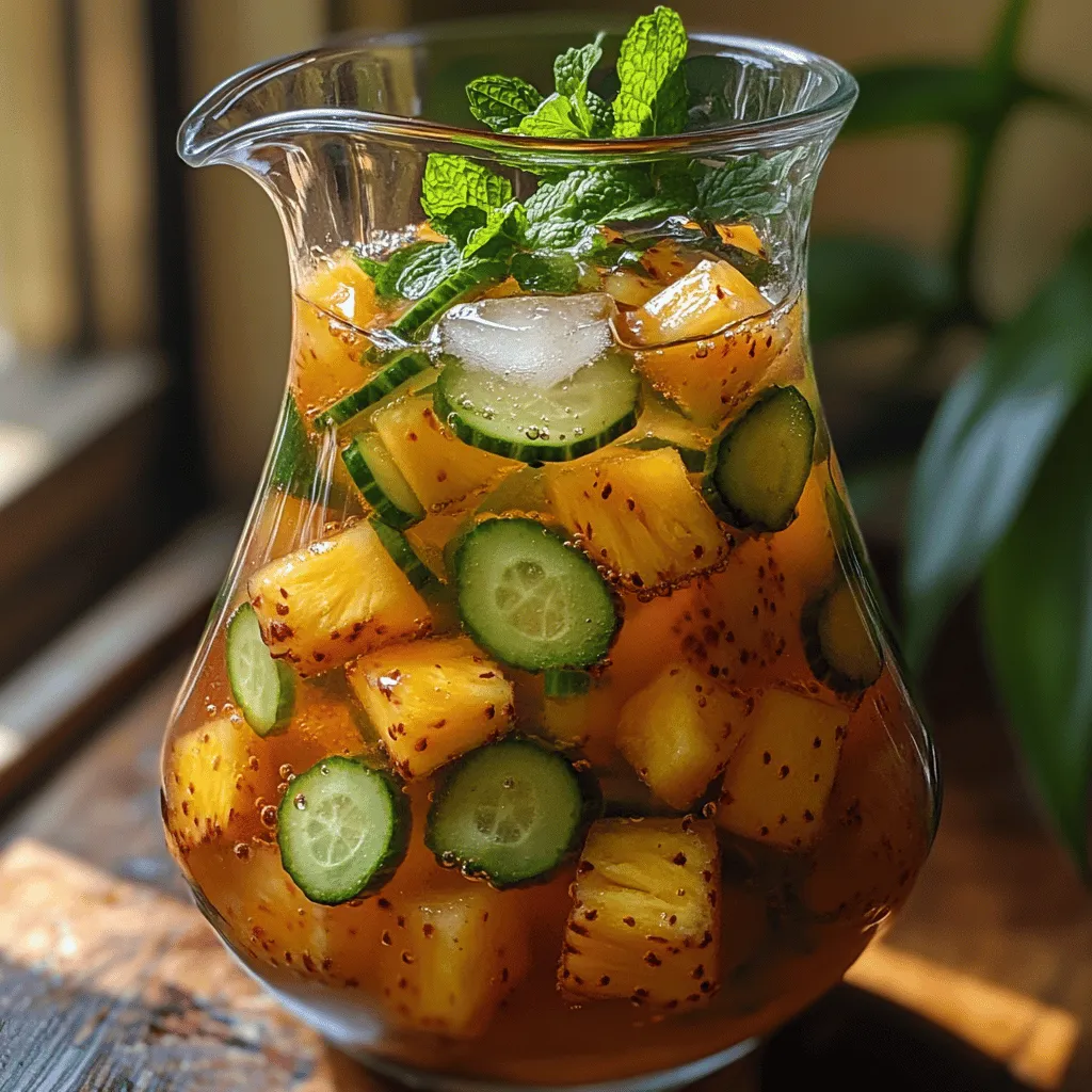 In a world where health and wellness take center stage, detox water has emerged as a vibrant and flavorful solution for those seeking to cleanse their bodies while staying hydrated. This refreshing beverage is not just a trend; it embodies a holistic approach to nutrition that emphasizes the importance of drinking water infused with fruits and vegetables. Among the myriad of detox water recipes, Pineapple Cucumber Detox Water stands out for its unique blend of tropical sweetness and crisp freshness, making it a delightful choice for anyone looking to revitalize their hydration routine.