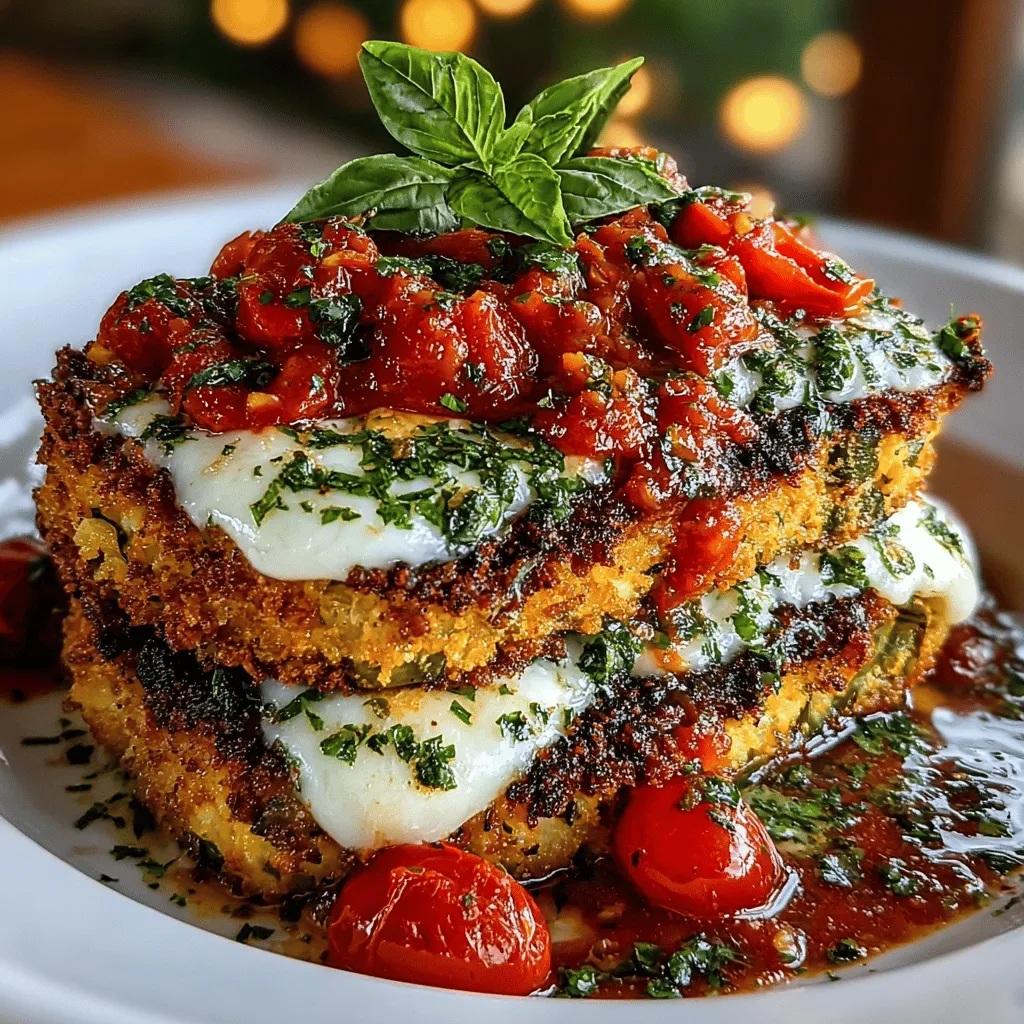 Spicy Hatch Chili Eggplant Parmesan is a delightful twist on the classic Italian comfort dish. This recipe marries the rich, savory flavors of traditional eggplant parmesan with the vibrant heat of Hatch green chiles, creating a dish that is both hearty and exciting. The use of these uniquely flavorful chiles not only elevates the overall taste but also pays homage to the culinary traditions of the Southwest, making this dish a true fusion of cultures. Whether you are a devoted vegetarian or a meat lover looking for a satisfying meatless meal, this Spicy Hatch Chili Eggplant Parmesan is sure to impress. Its layers of crispy eggplants, melty cheese, and spicy chile goodness make it a perfect option for dinner gatherings or a cozy night in.